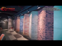 Ubin Tanah Liat Serat Kayu Imitasi MCM Ubin Dinding Fleksibel Lingkungan