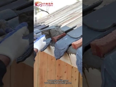 Genteng Antik Perumahan Tradisional Cina tanpa glasir genteng matt