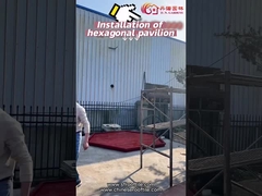 Gazebo Kayu Cina Paviliun Kayu Halaman Belakang Ukuran Disesuaikan