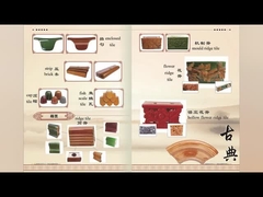 Bangunan bergaya Cina Kuno Lantai Atap Dan Hiasan Atap Untuk Paviliun Taman