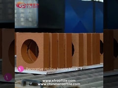 Red Decoration Wall Ventilation Ceramic Hollow Bricks Untuk Pagar Taman