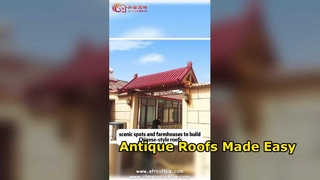Pemasangan Mudah Genteng Polimer Gaya Cina Antik