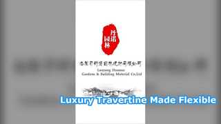 Ubin Dinding Travertine Fleksibel Cladding Tahan Api Ringan