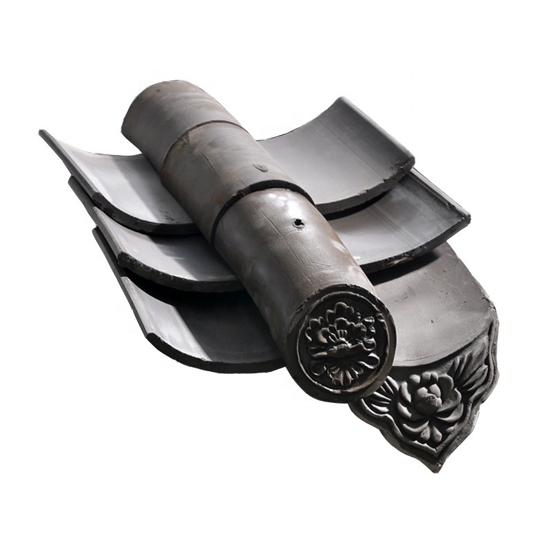 Chinese Tea House Roof Tile Sushi residence Restaurant Dekorasi atap tanah liat Material Tile