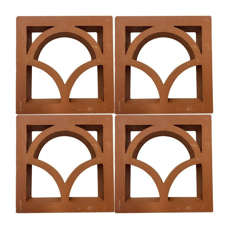 Terracotta Breeze Blocks Produsen Dekoratif Keramik Tanah Liat Kerongkongan untuk Fasad dan Dinding Taman