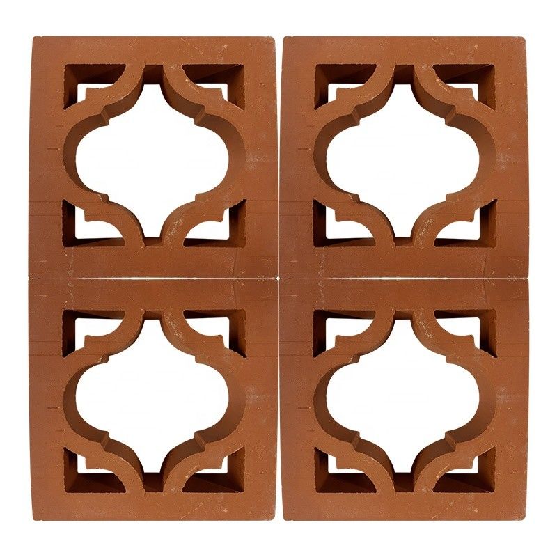 Terracotta Breeze Blocks Produsen Dekoratif Keramik Tanah Liat Kerongkongan untuk Fasad dan Dinding Taman