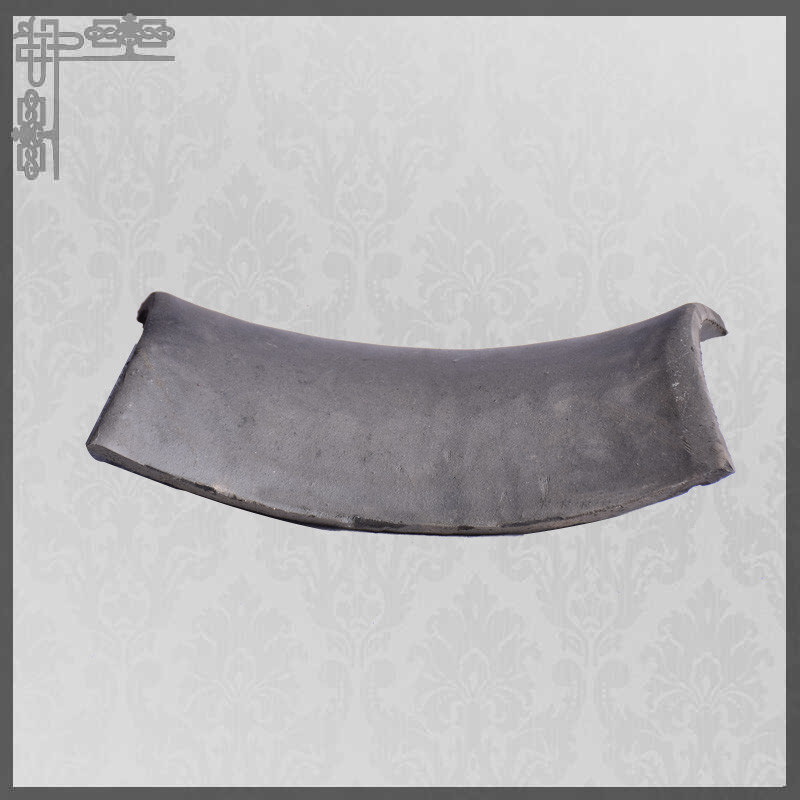 Indah Membangun Kuil Genteng Tanah Liat Antik Bent Flat Type 180 * 160mm