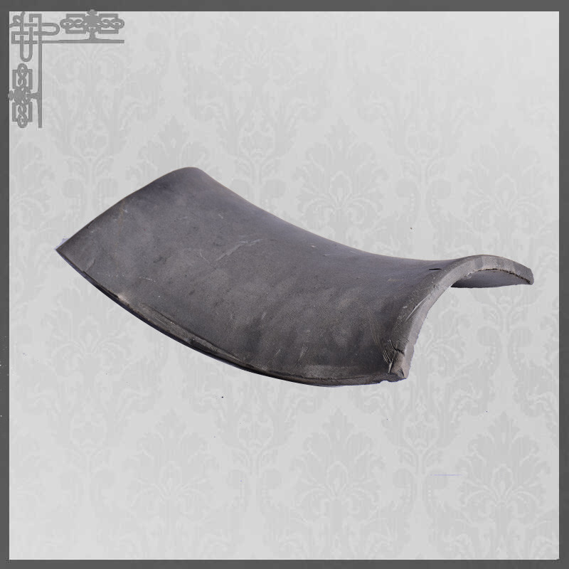 Indah Membangun Kuil Genteng Tanah Liat Antik Bent Flat Type 180 * 160mm