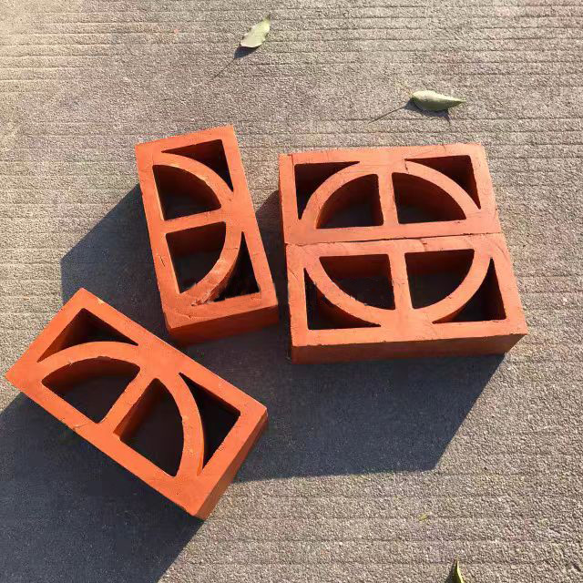 Terracotta alami Blok tanah liat berongga Bahan batu bata Panel dinding dekoratif Angin