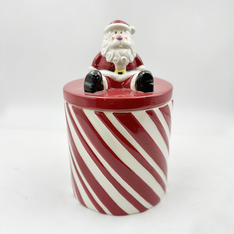 Ukuran Custom Warna Merah Dan Putih Cangkir Keramik Dengan Genggam Mug Kopi Untuk Hadiah Natal