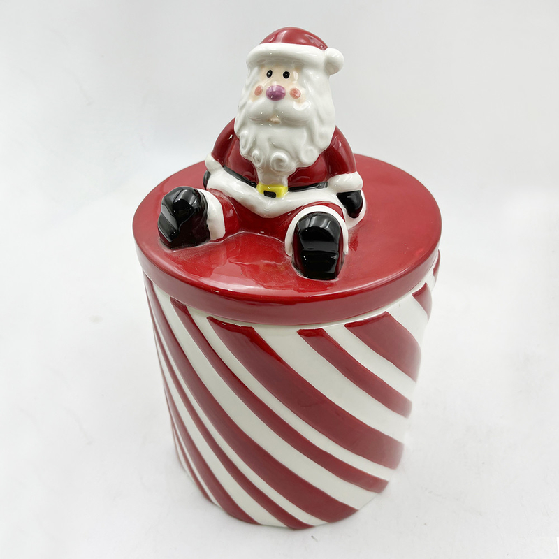Ukuran Custom Warna Merah Dan Putih Cangkir Keramik Dengan Genggam Mug Kopi Untuk Hadiah Natal