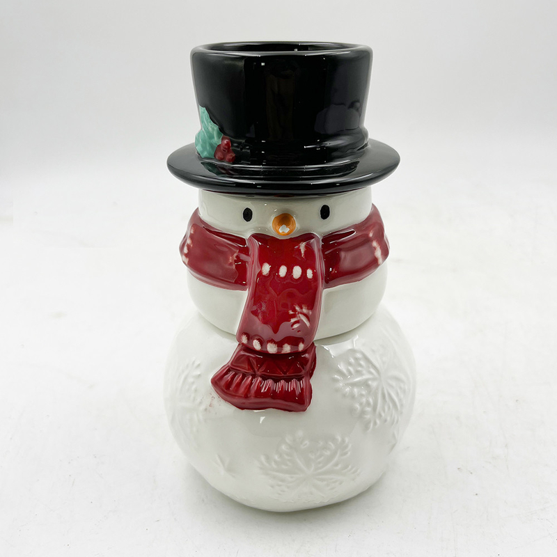 Snowman Keramik Hadiah Kreatif Tiga Piece Set of Salt And Pepper Shakers Custom Pattern