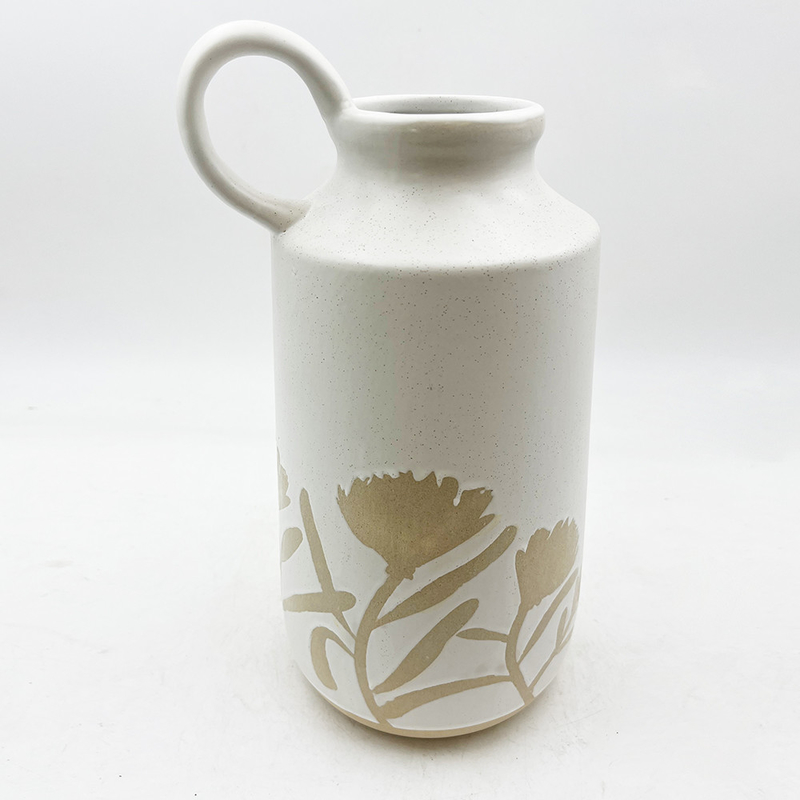 Vintage Pottery Pitcher Untuk Dekorasi Rumah Vase Keramik Modern Rumah Pertanian Rustikal Boho