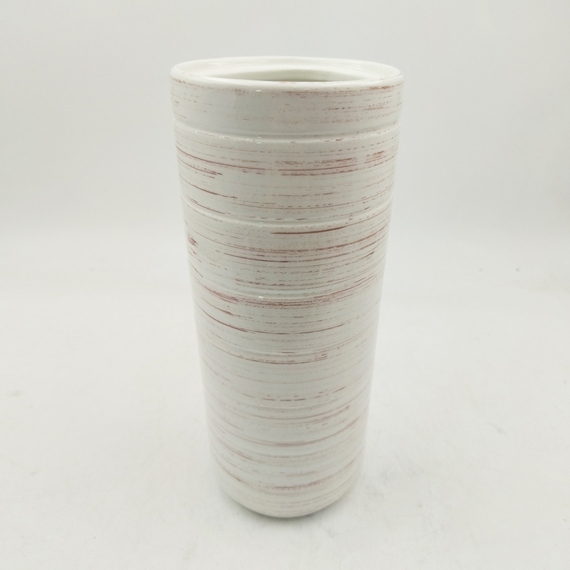 Custom Made Farmhouse Decor Vasa Keramik Hand Painted Stoneware Craftsmanship Vasa Bunga untuk Dekorasi Rumah