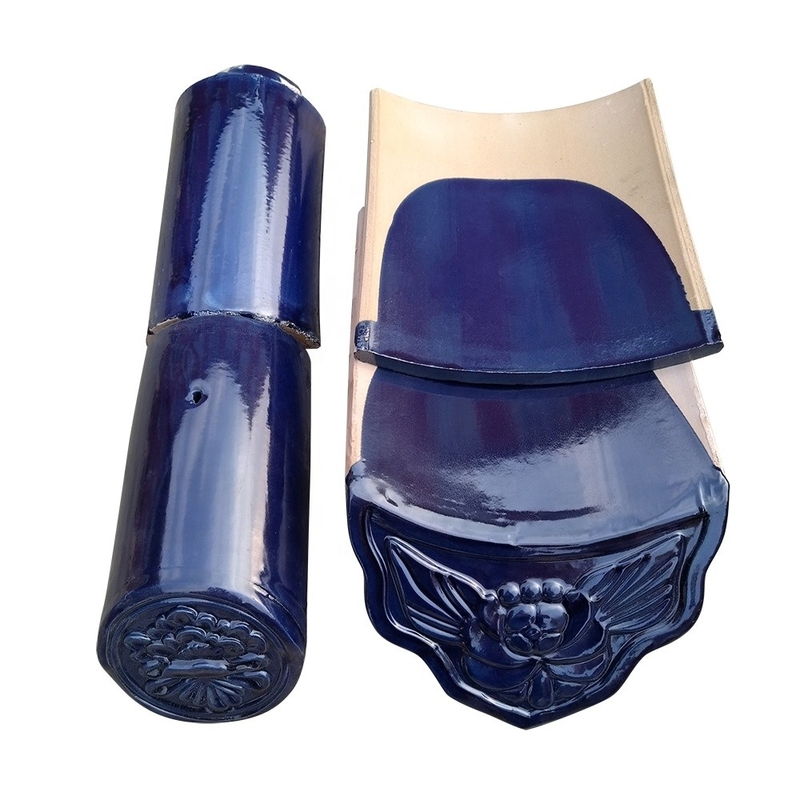 Serbaguna dari Chinese Glass Roof Tiles Low Water Absorption di Taman Kuil Biara