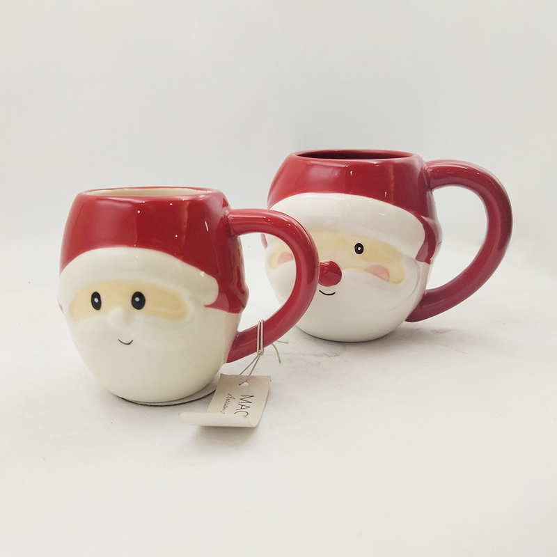 Cute Custom Keramik Hewan 3D Wajah cangkir Dicat Tangan Novel Kopi Cup Untuk Hadiah Rumah Restoran