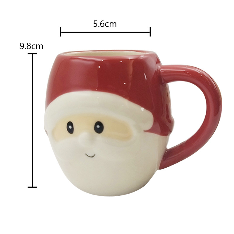Cute Custom Keramik Hewan 3D Wajah cangkir Dicat Tangan Novel Kopi Cup Untuk Hadiah Rumah Restoran