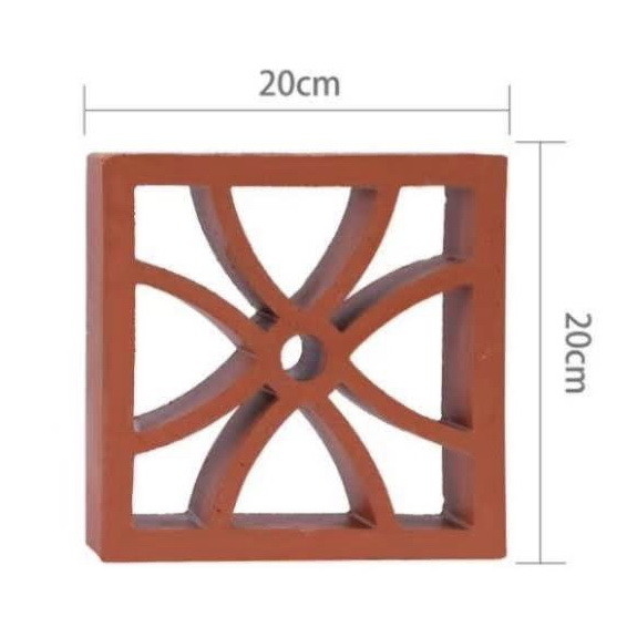Bahan Bangunan Blok Ventilasi Untuk Dinding Dekoratif Terracotta Brick Hollow
