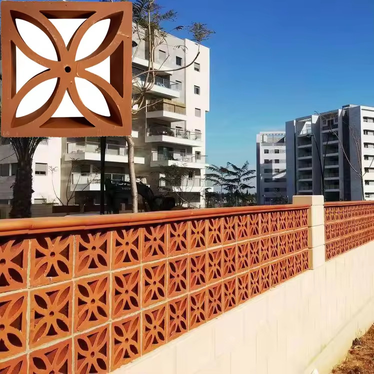 Terracotta Screen Breeze Blocks Serbaguna untuk Membuat Partisi Dekoratif Layar dan Dinding