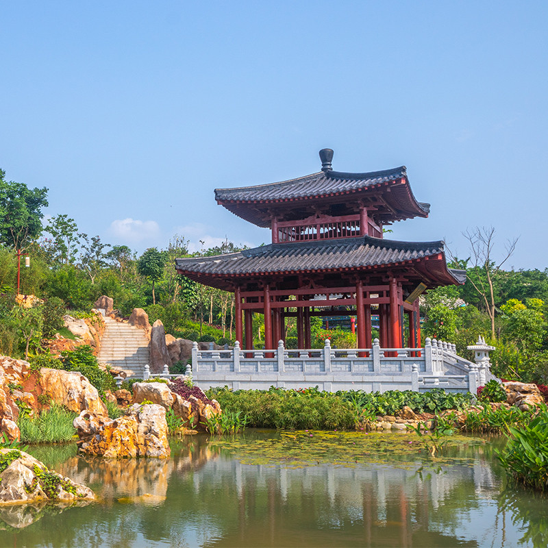 Genteng Tanah liat tradisional Cina Bahan atap unggul untuk bangunan gaya tradisional Asia