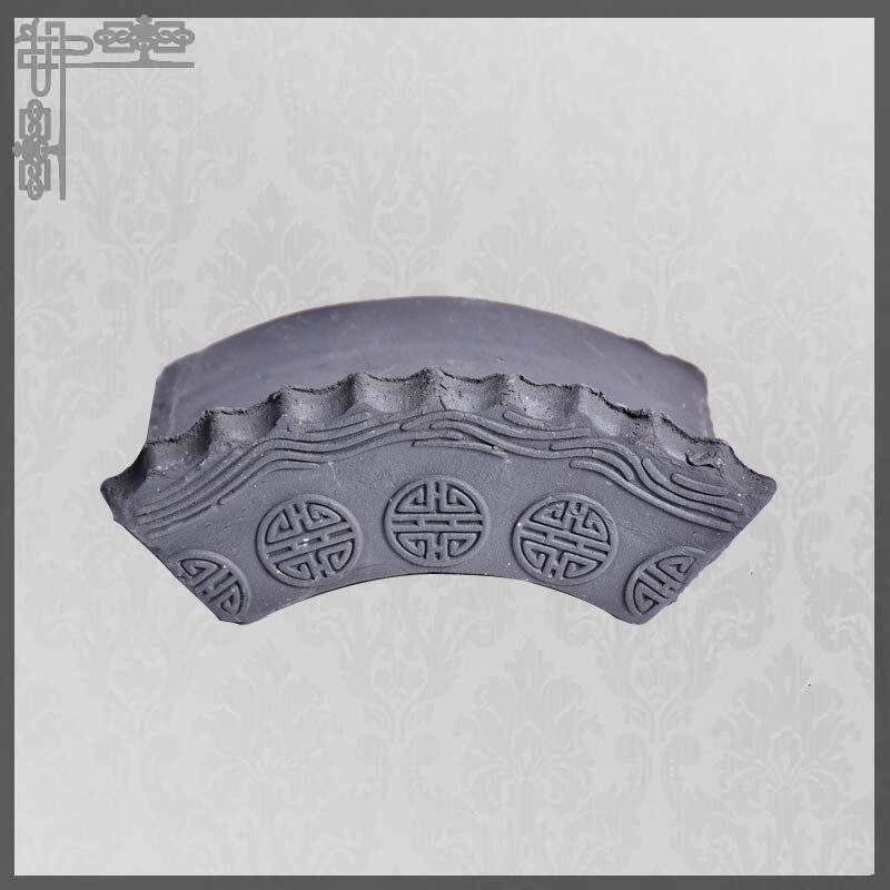 Desain Atap Paviliun Luar Ruang Interior Restoran Gaya Cina Genteng Atap Tradisional Gray