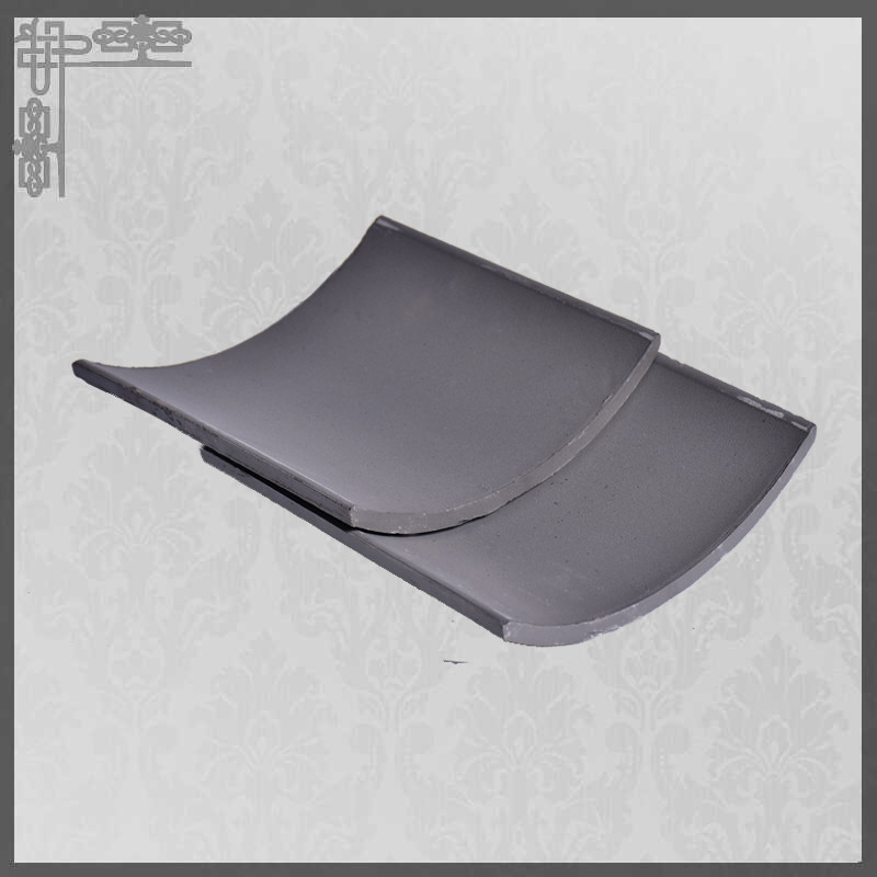 Kualitas Tinggi Kerajinan Cina Gray Clay Roof Tile Desain Klasik Ideal untuk Arsitektur Tradisional