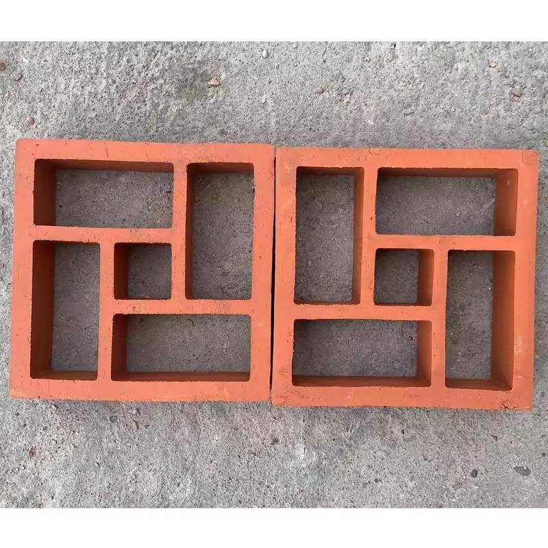Blok Breeze Untuk Dekorasi Dinding Pola Geometri Terracotta Tanah liat Ventilasi Batang Bata Langit-langit Kerongkongan Dekoratif