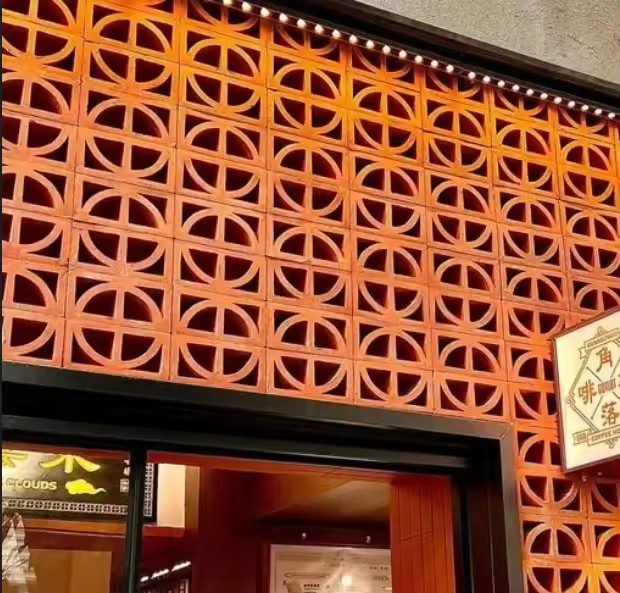 Terracotta Tile House Bangunan Dekoratif Breeze Block Untuk Taman Porch Walkway Driveway Partisi Tembok Backyard Teras