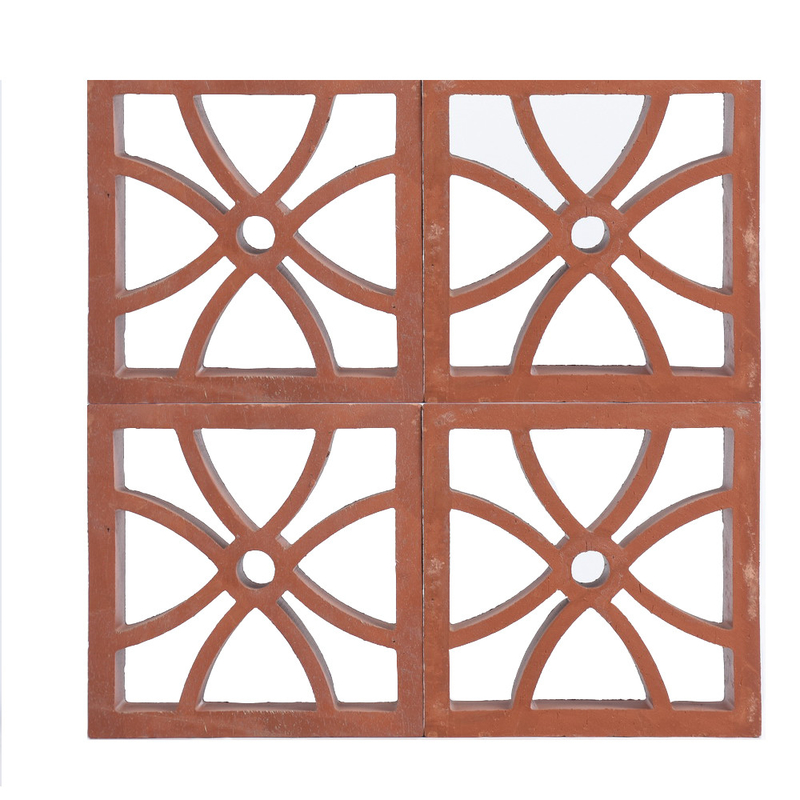 Artistic Courtyard Exterior Modern Wall Design Clay Hollow Breeze Block Fasad Blok