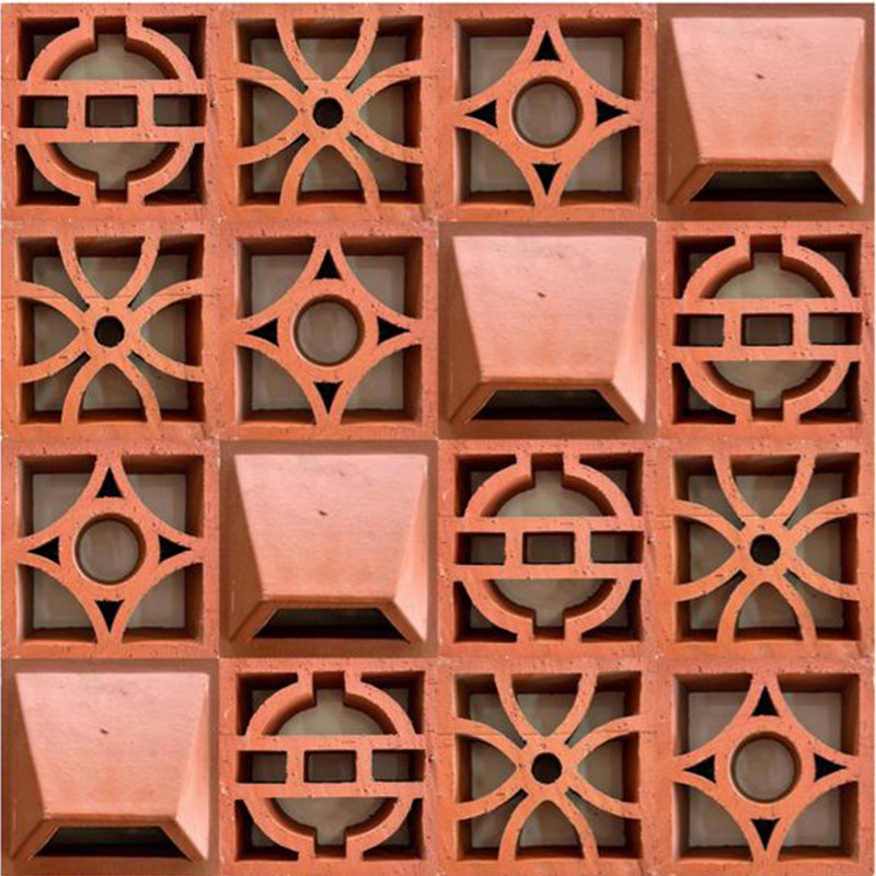 Bunga Breeze Block Bahan bangunan berkualitas tinggi Batu bata tanah liat merah Batu bata konstruksi Pengiriman cepat