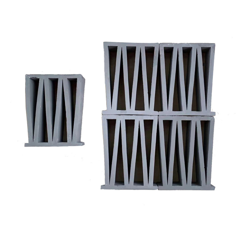 M Pattern Gaya Romawi Bangunan Tembok Veneer Breeze Blok Limbah Tanah liat Terracotta berlubang Dekorasi Tembok Jubin