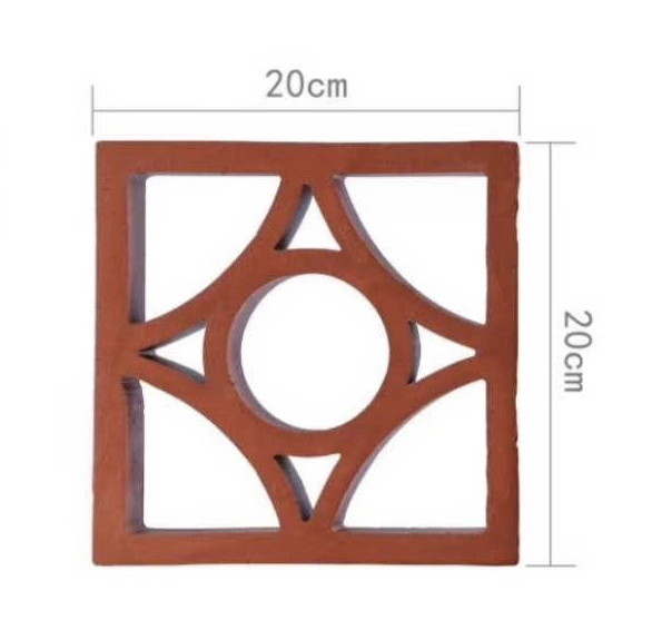 Dekorasi eksterior Dinding Kerongkongan Breeze Blok Terracotta Ventilasi Genteng