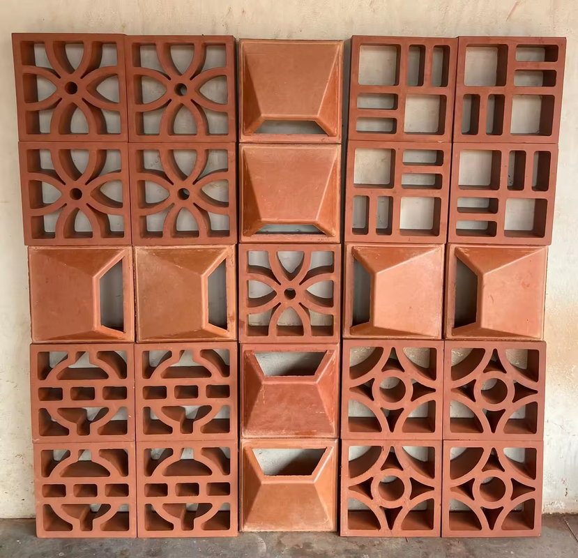 Ventilasi Layar Breeze Blok Bahan Bangunan Lemak Merah Dibuat Di Cina Produsen Bata Bata Konstruksi