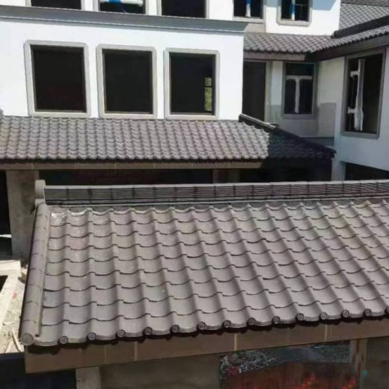 Genteng Keramik Tradisional Jepang Bahan Tanah liat Kerajinan Tangan Merah-Merah Ideal untuk Kuil dan Taman