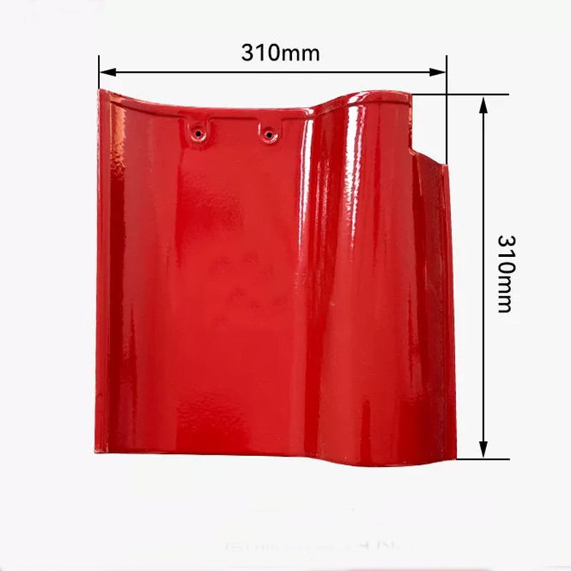 Premium S-Curve Spanish Roof Tile Klasik Merah Kualitas Tinggi Keramik Desain tahan cuaca Sempurna untuk rumah tradisional