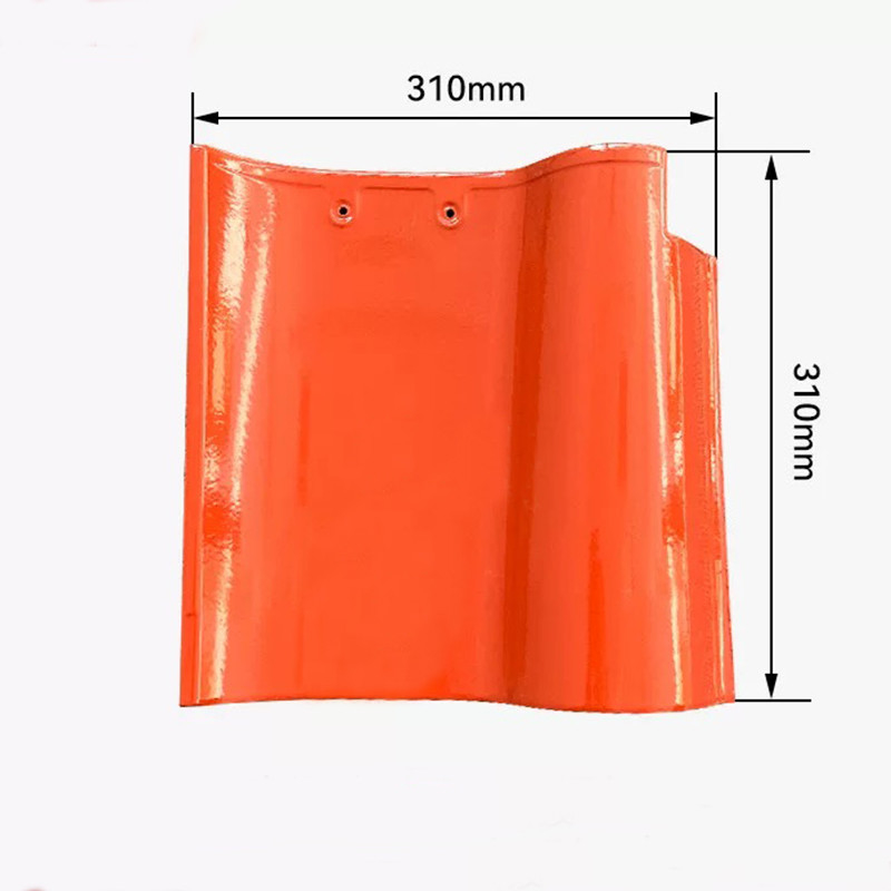 Premium S-Curve Spanish Roof Tile Klasik Merah Kualitas Tinggi Keramik Desain tahan cuaca Sempurna untuk rumah tradisional