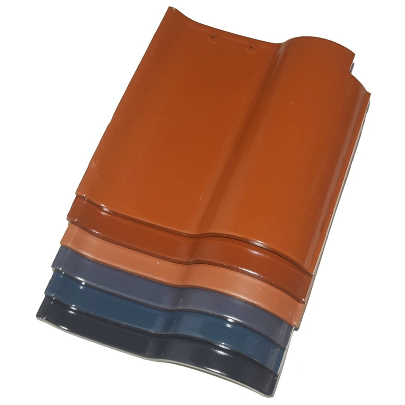 S-Shaped Spanish Roof Tile Collection Berbagai warna tersedia Tanah liat asli Ideal untuk renovasi dan bangunan baru
