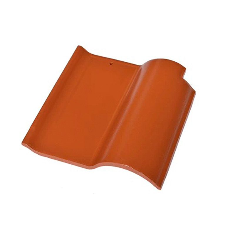 Ramah Lingkungan S-Lengkung Spanish Roof Tile Natural Finish Keramik Desain hemat energi Solusi atap berkelanjutan