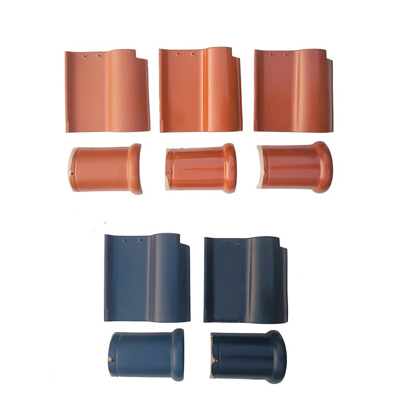 Keramik Spanish Roof Tile Pilihan Warna Vibrant 310*310mm Premium Clay Weatherproof Design Menambahkan Kekuatan ke Atap Anda