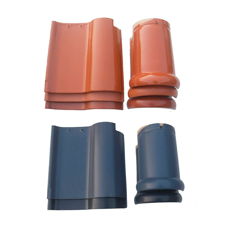 Klasik S-Curve Spanish Roof Tile Tanah liat tahan cuaca Tradisional Estetika tahan lama untuk rumah dan bangunan