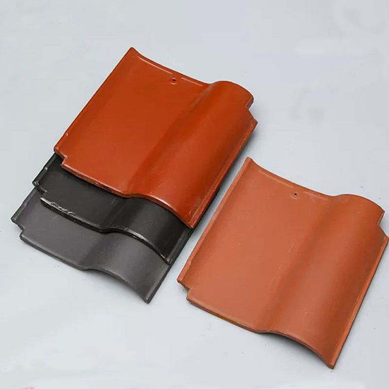 Klasik S-Curve Spanish Roof Tile Tanah liat tahan cuaca Tradisional Estetika tahan lama untuk rumah dan bangunan