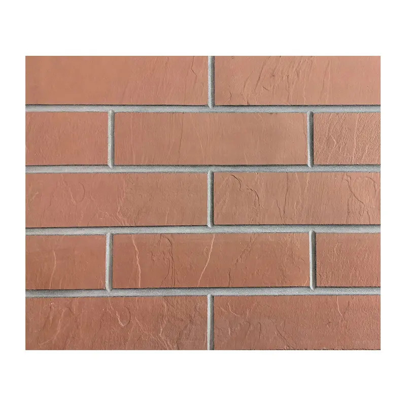 Cepat Instal Brick Veneer MCM Antique Red Facing Brick Hotel Dekorasi dinding eksterior Fleksibel Kombinasi Keramik Tile