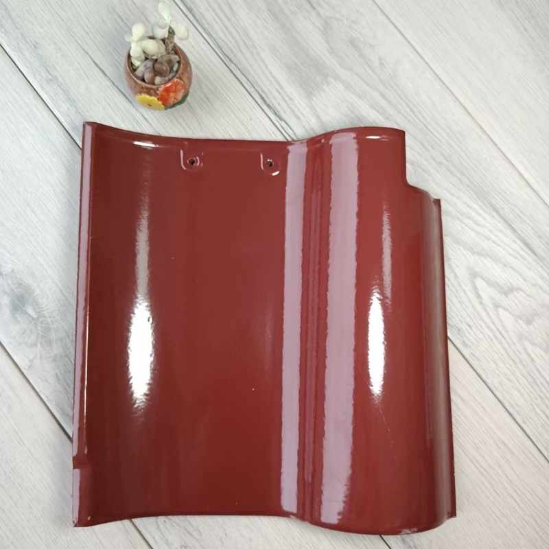 Gaya S Spanyol Perekat Genteng Keramik Berkualitas Keramik Merah Untuk Aesthetic Roofs