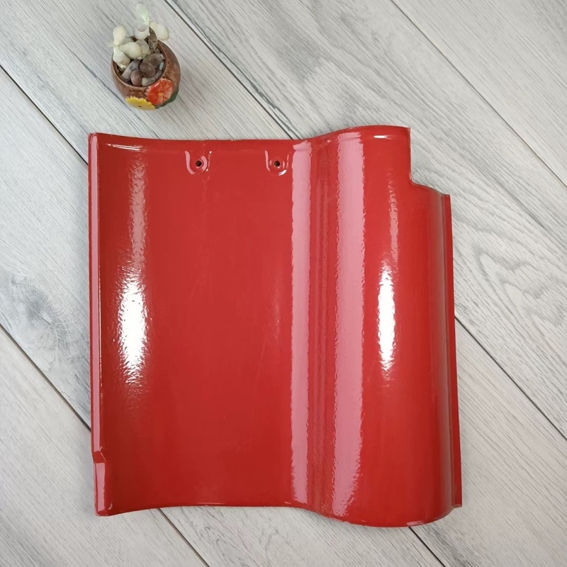 Gaya S Spanyol Perekat Genteng Keramik Berkualitas Keramik Merah Untuk Aesthetic Roofs