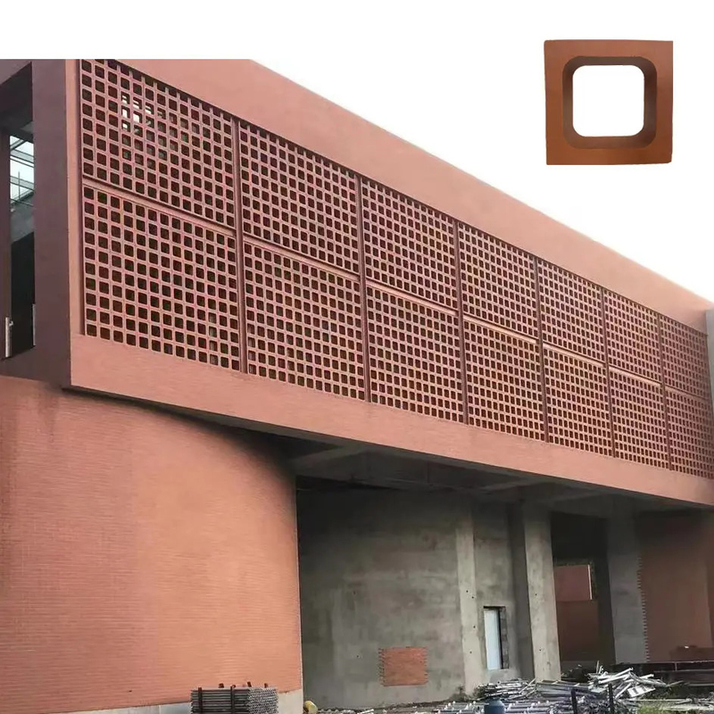 Desain Pola Klasik Dekorasi Pemandangan Dinding Terracotta Cement Ventilasi Breeze Block