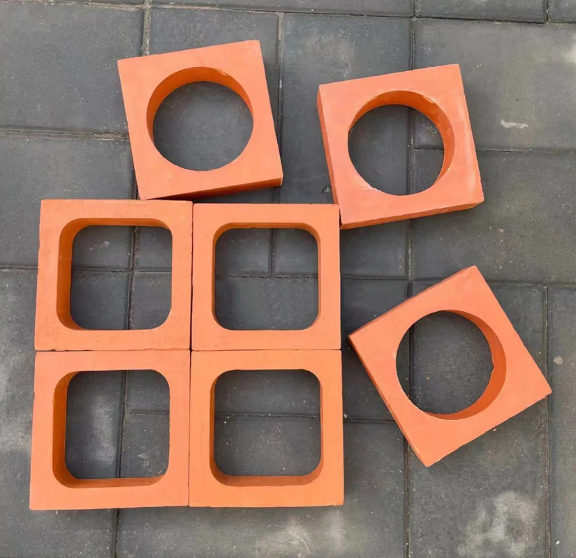 Fasad Brick Hollow Exterior Clay Wall Tile 200*200mm Partisi Screen Terracotta Breeze Blocks