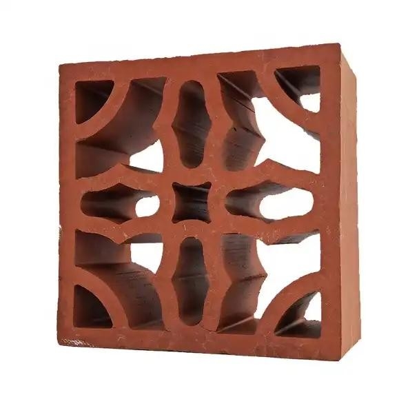 Bahan Dekorasi Dinding Interior Terracotta Kerongkongan Breeze Blok Panel Dinding Ventilasi Bata
