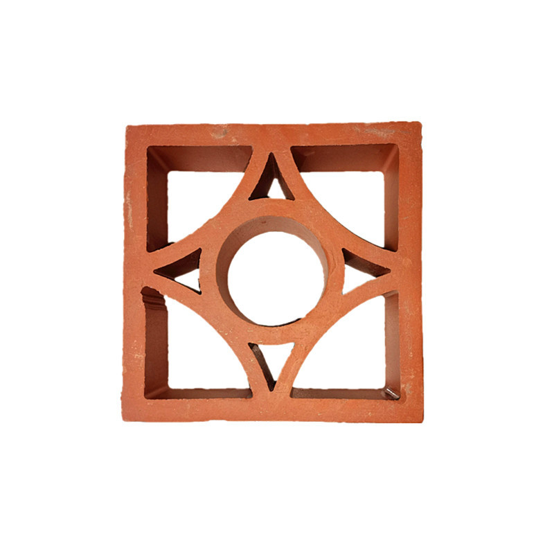 Bahan Dekorasi Dinding Interior Terracotta Kerongkongan Breeze Blok Panel Dinding Ventilasi Bata