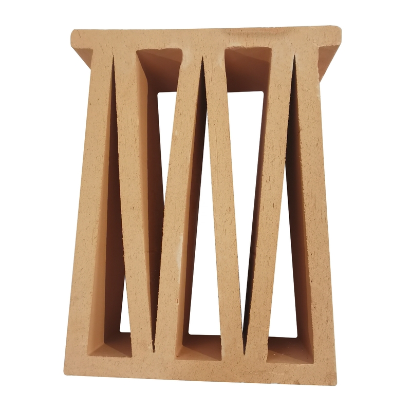Matt Surface Terracotta Breeze Blocks Panel Untuk M-Bentuk Yellow Clay Bricks Dan Wind Screen Tiles