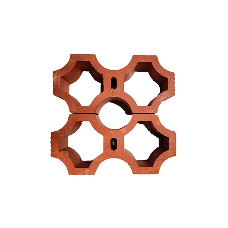 Desain Klasik Terracotta Handmade Blok Dinding Taman Untuk Fasad Luar dan Dinding